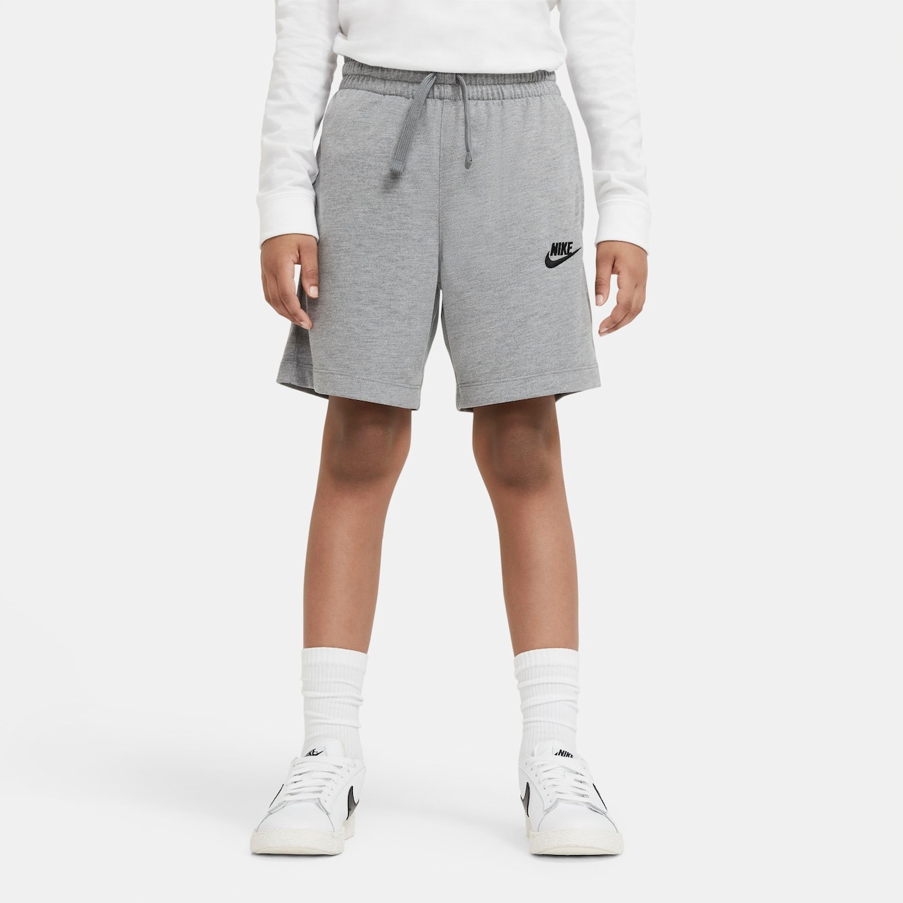 Nike Jersey-shorts til større børn (drenge) - grå