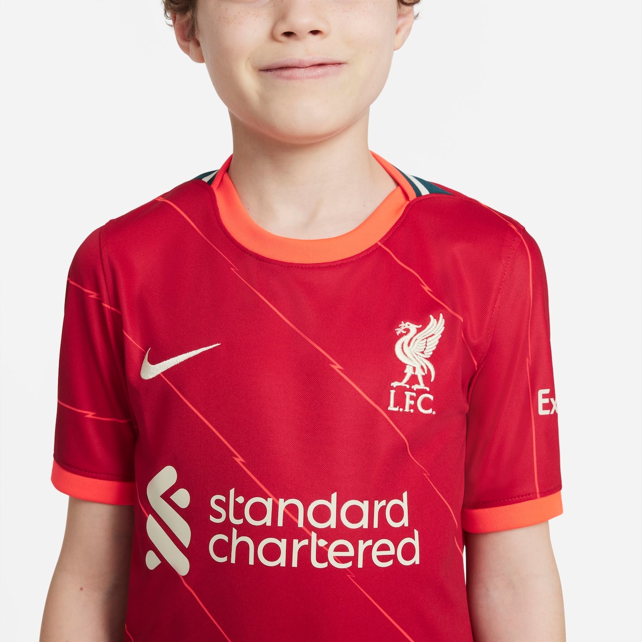 Camisa Nike Liverpool I 2021/22 Torcedor Pro Infantil - Foto 4