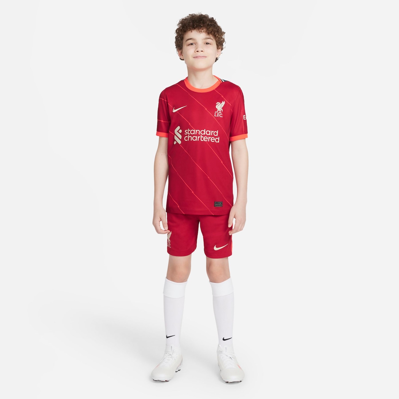 Camisa Nike Liverpool I 2021/22 Torcedor Pro Infantil - Foto 8