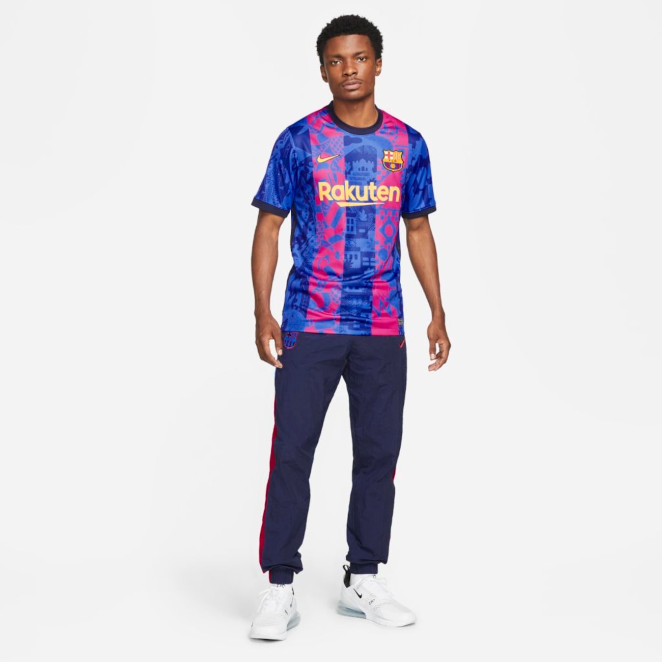Camiseta Nike Barcelona III 2021/22 Torcedor Pro Masculina - Foto 7