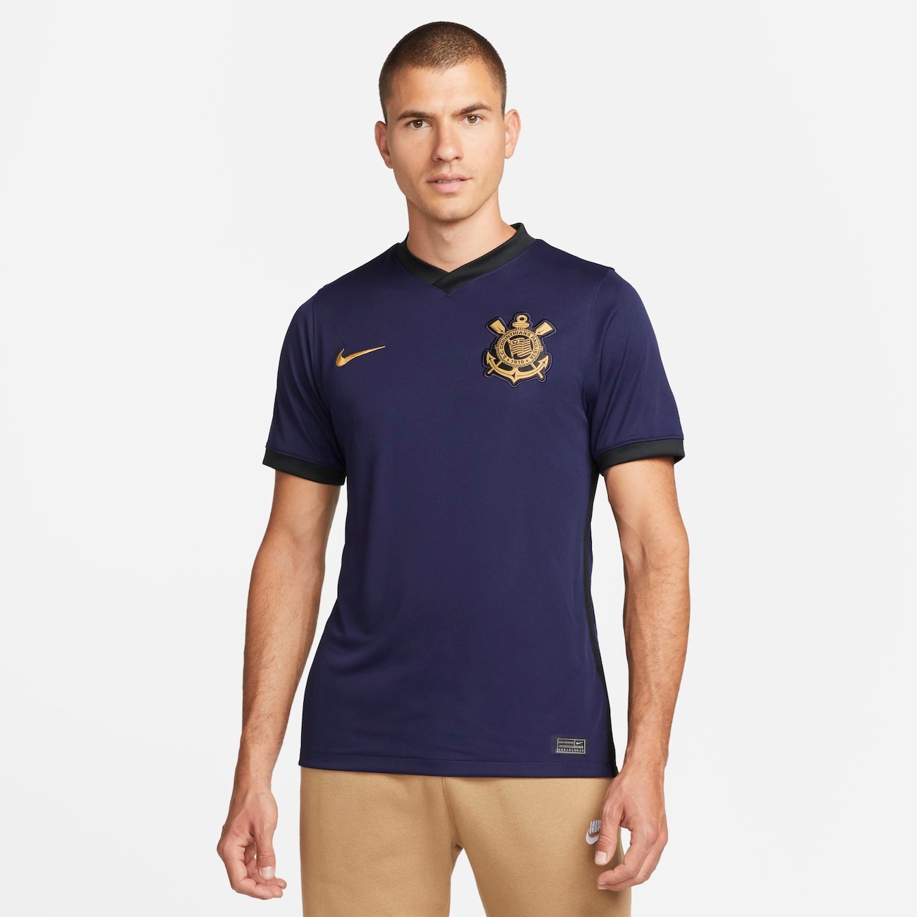 Camiseta Nike Corinthians III 2021/22 Torcedor Pro Masculina - Foto 1