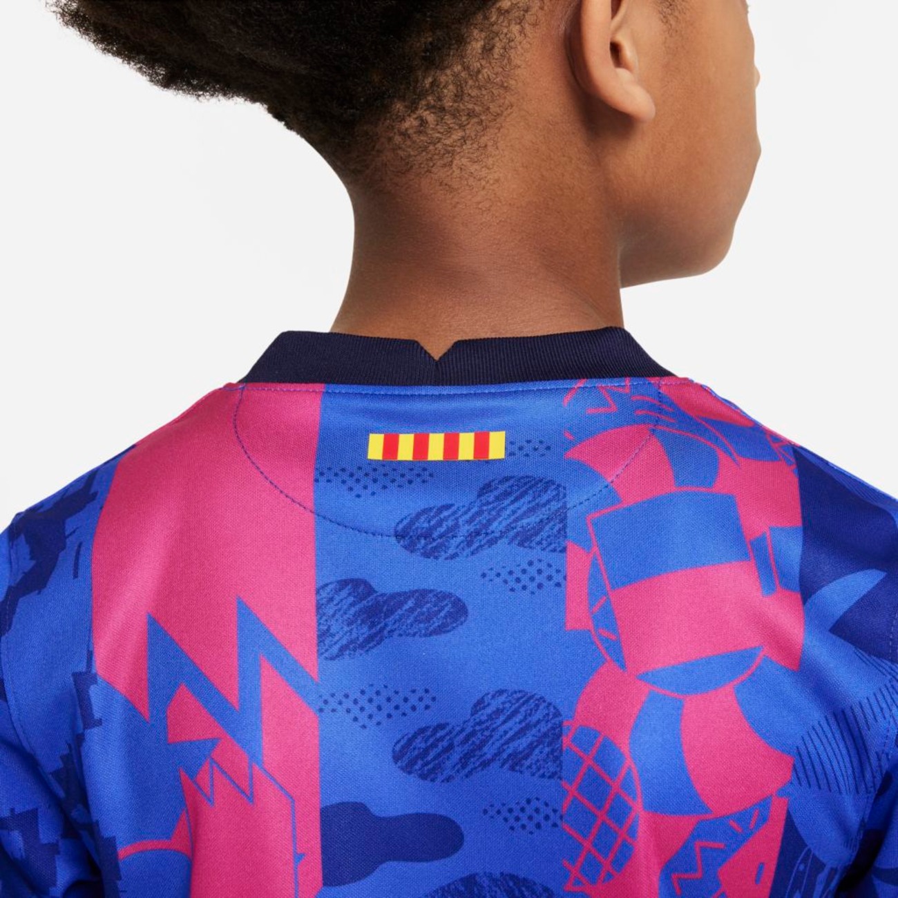 Camiseta Nike Barcelona III 2021/22 Torcedor Pro Infantil - Foto 6