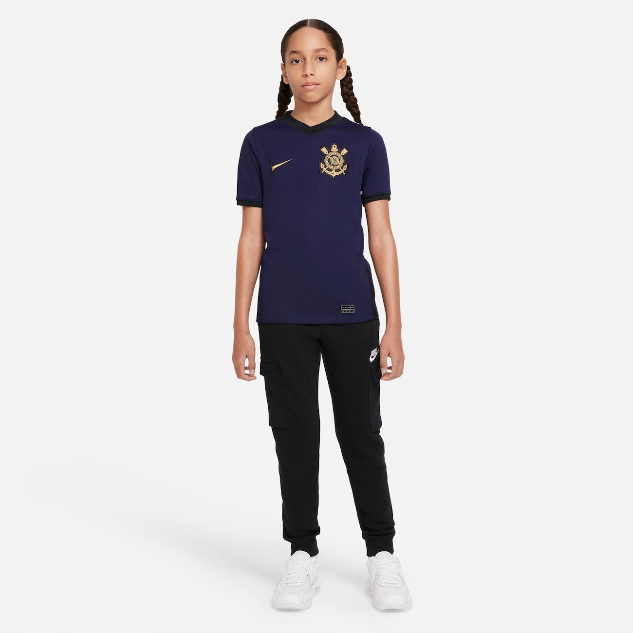 Camiseta Nike Corinthians III 2021/22 Torcedor Pro Infantil - Foto 6