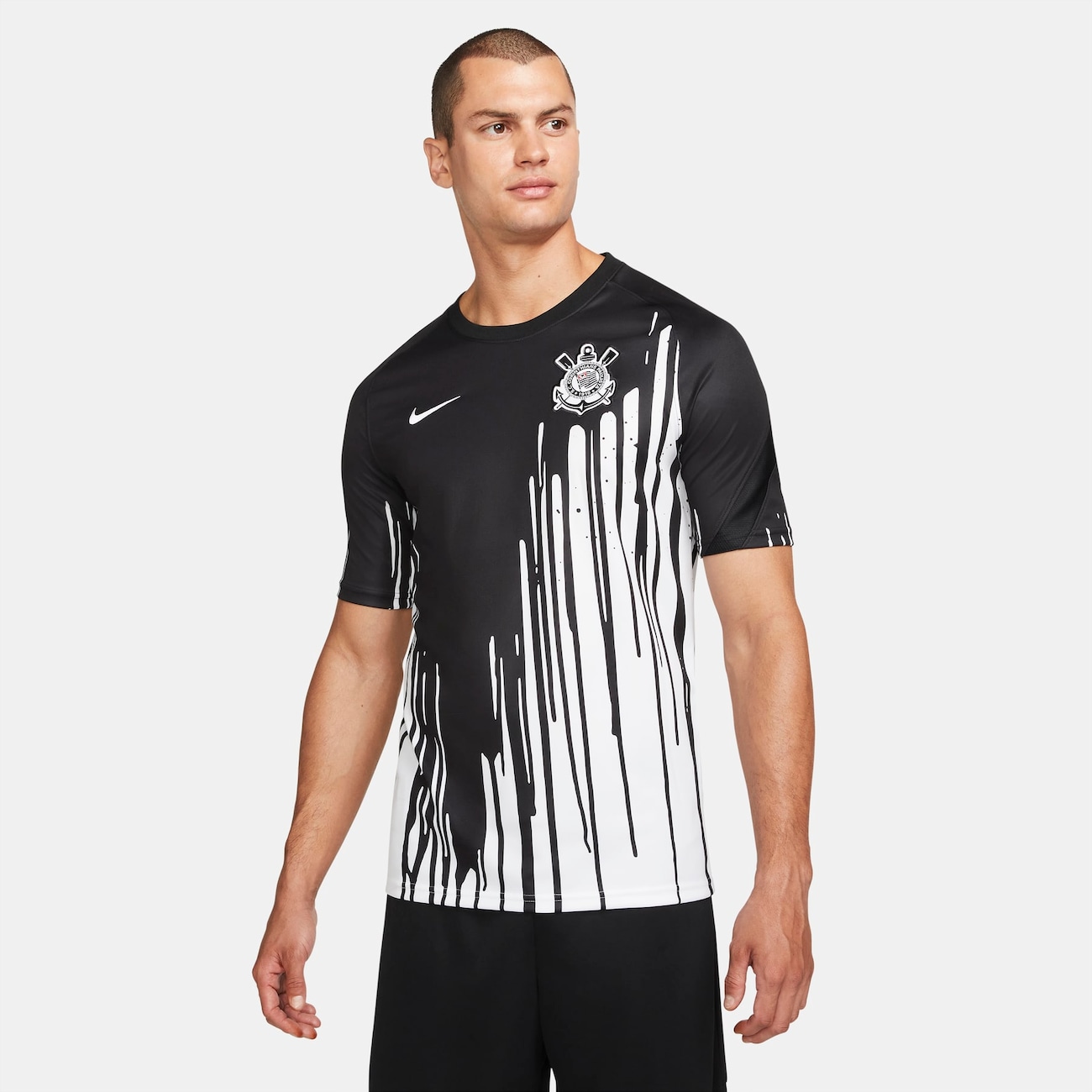 Camiseta Nike Pre Match Corinthians Masculina - Escorrega o Preço