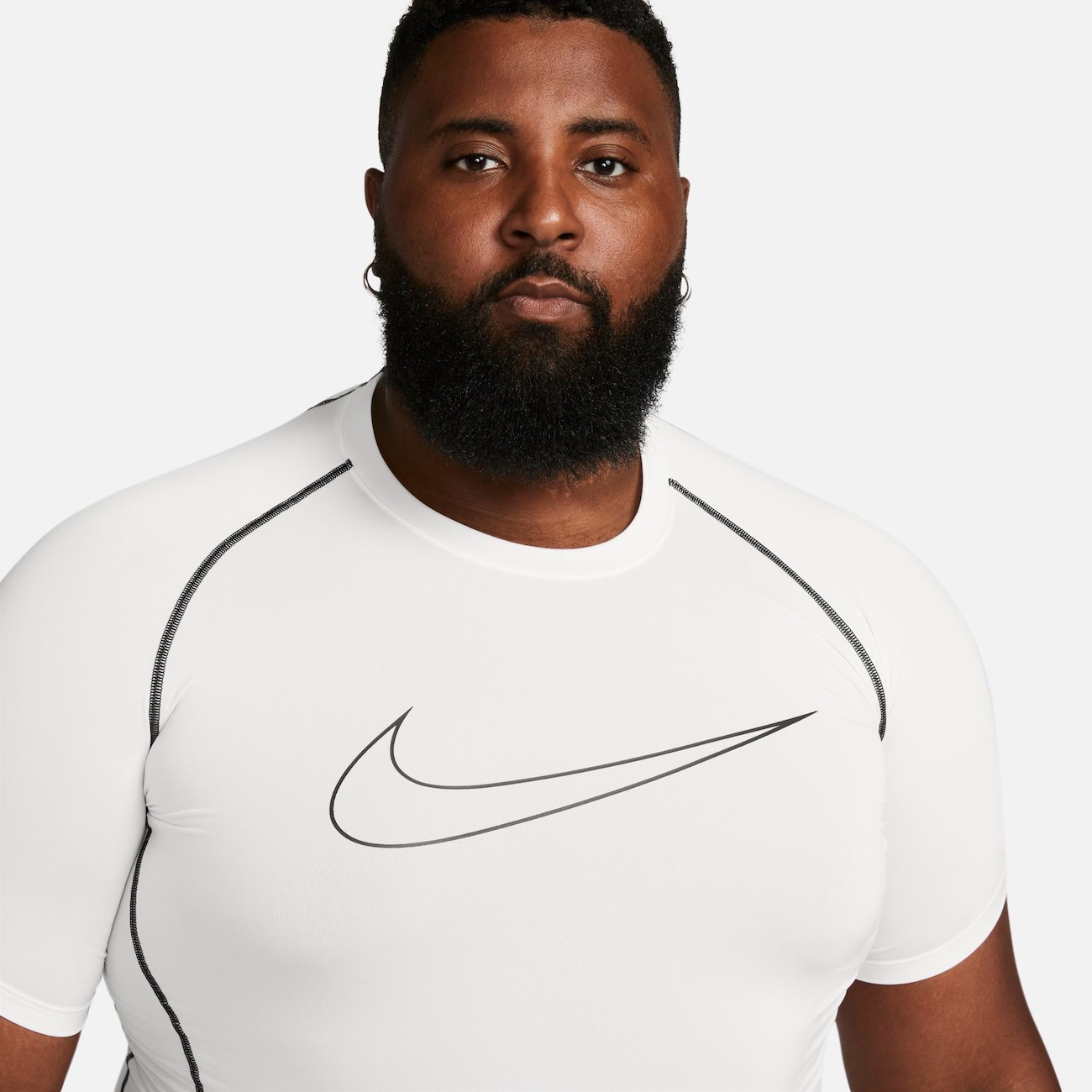 Camiseta Nike Pro Dri-FIT Masculina - Branco