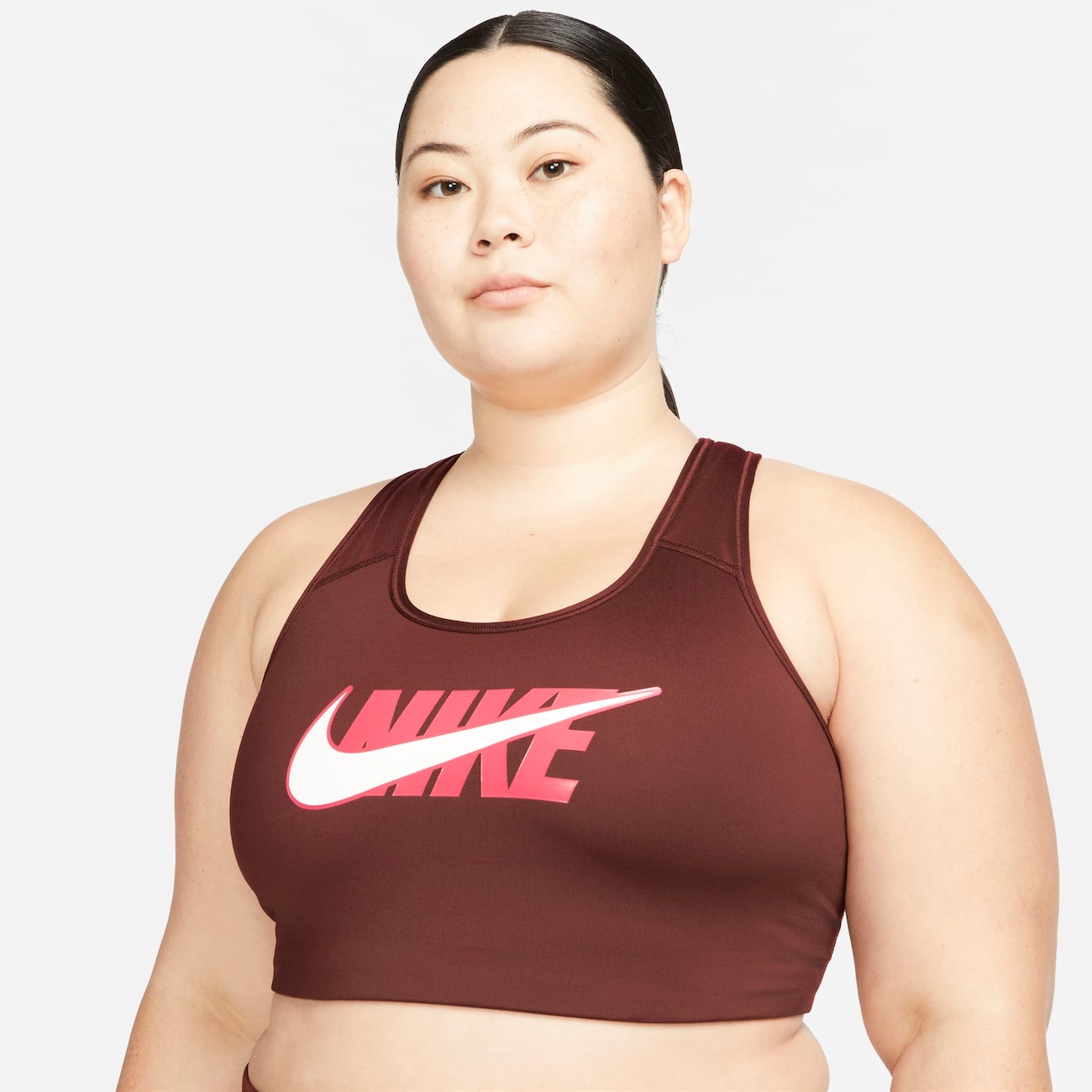 Plus Size - Top Nike Dri-FIT Swoosh Icon Clash Feminino - Foto 1