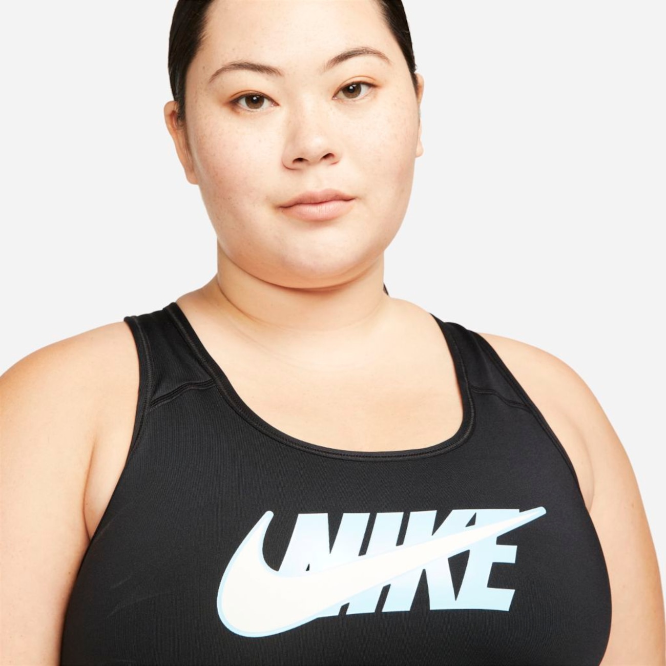 Plus Size - Top Nike Dri-FIT Swoosh Icon Clash Feminino - Foto 3