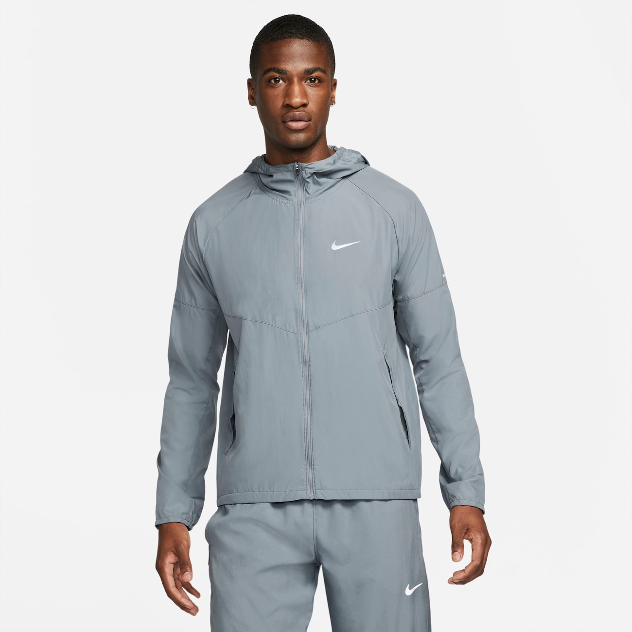 Nike Miler Repel-løbejakke til mænd - grå