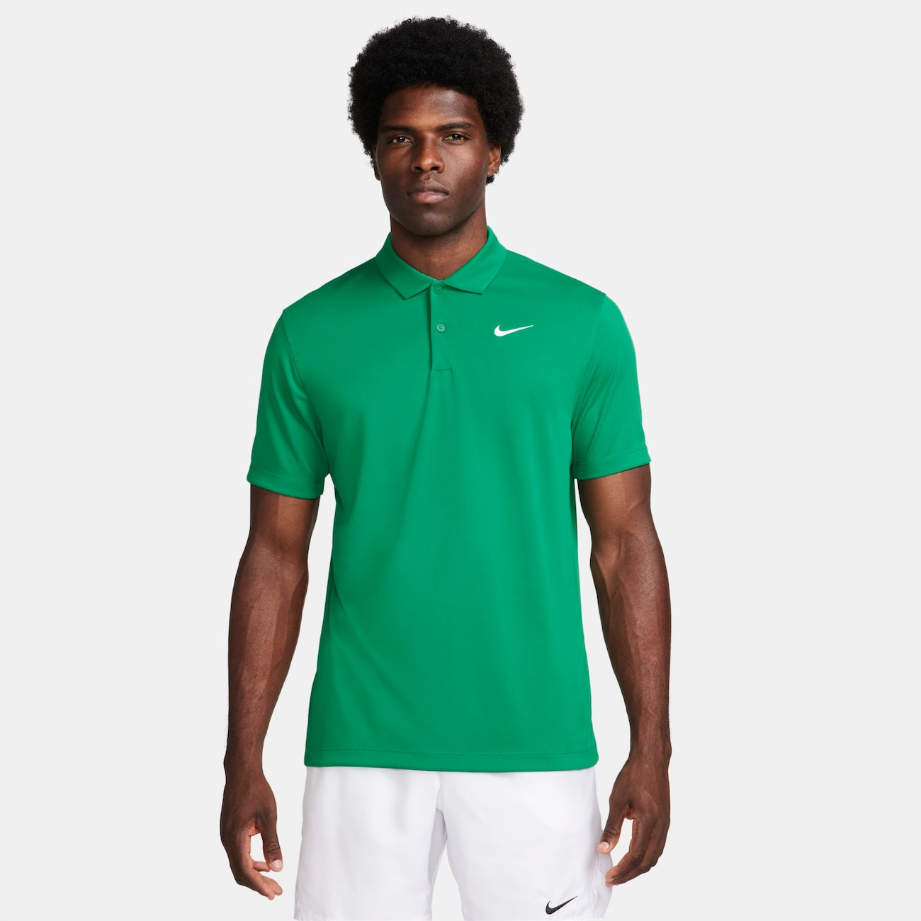 Camisa Polo NikeCourt Dri-FIT Masculina - Preto