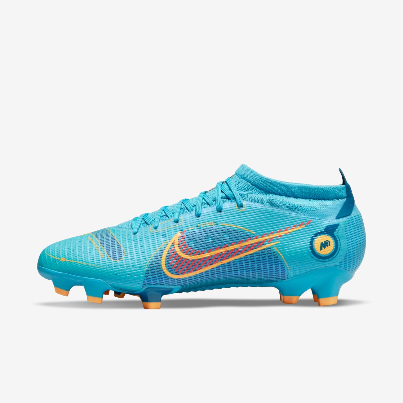 【NIKE】Mercurial Vapor 14 Pro HG水色 27cm Chuteira Nike Mercurial Vapor 14 Pro Campo - Nike