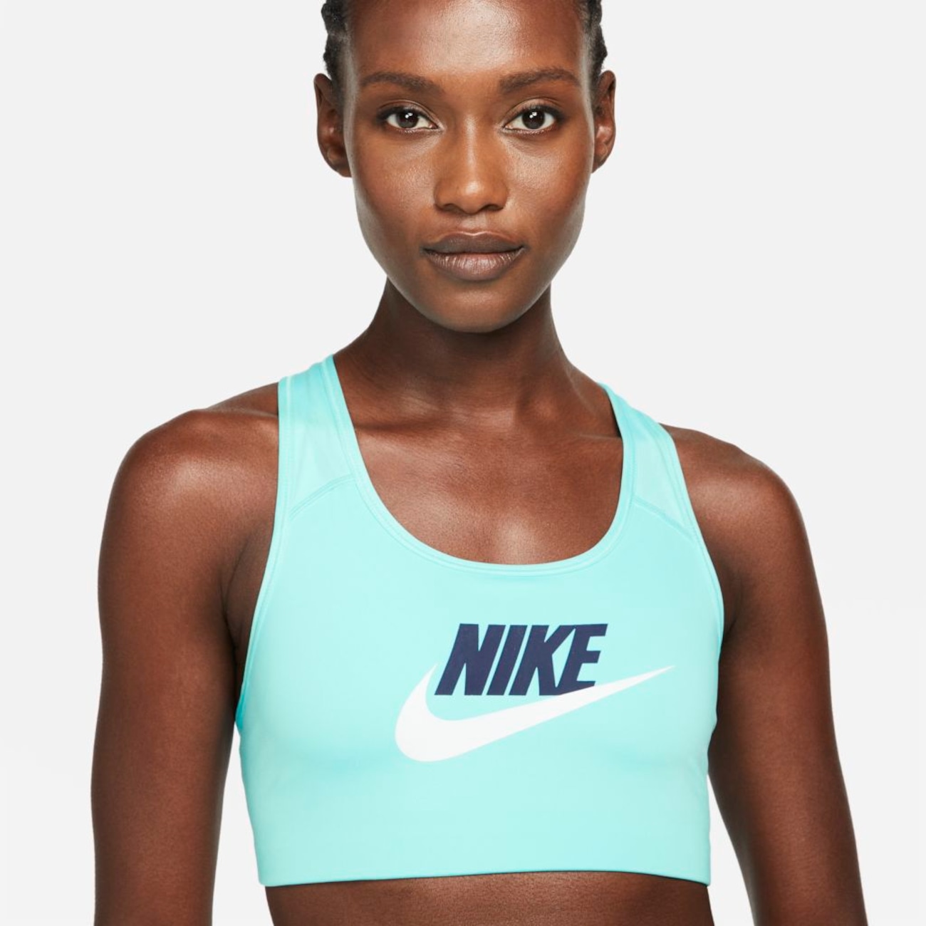 Top Nike Swoosh Dry-FIT Club Futura Feminino - Foto 3