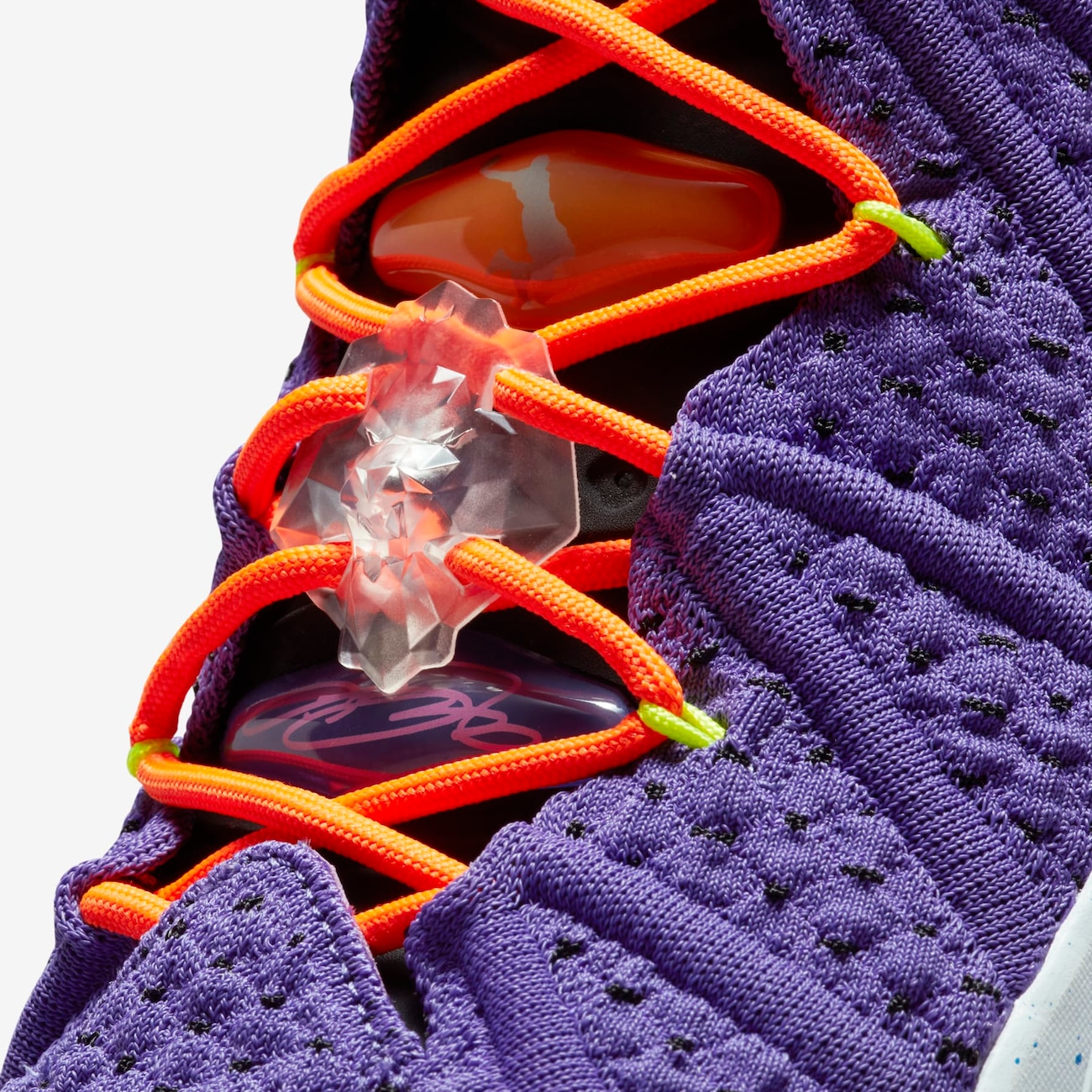 Lebron 18 purple and 2024 orange