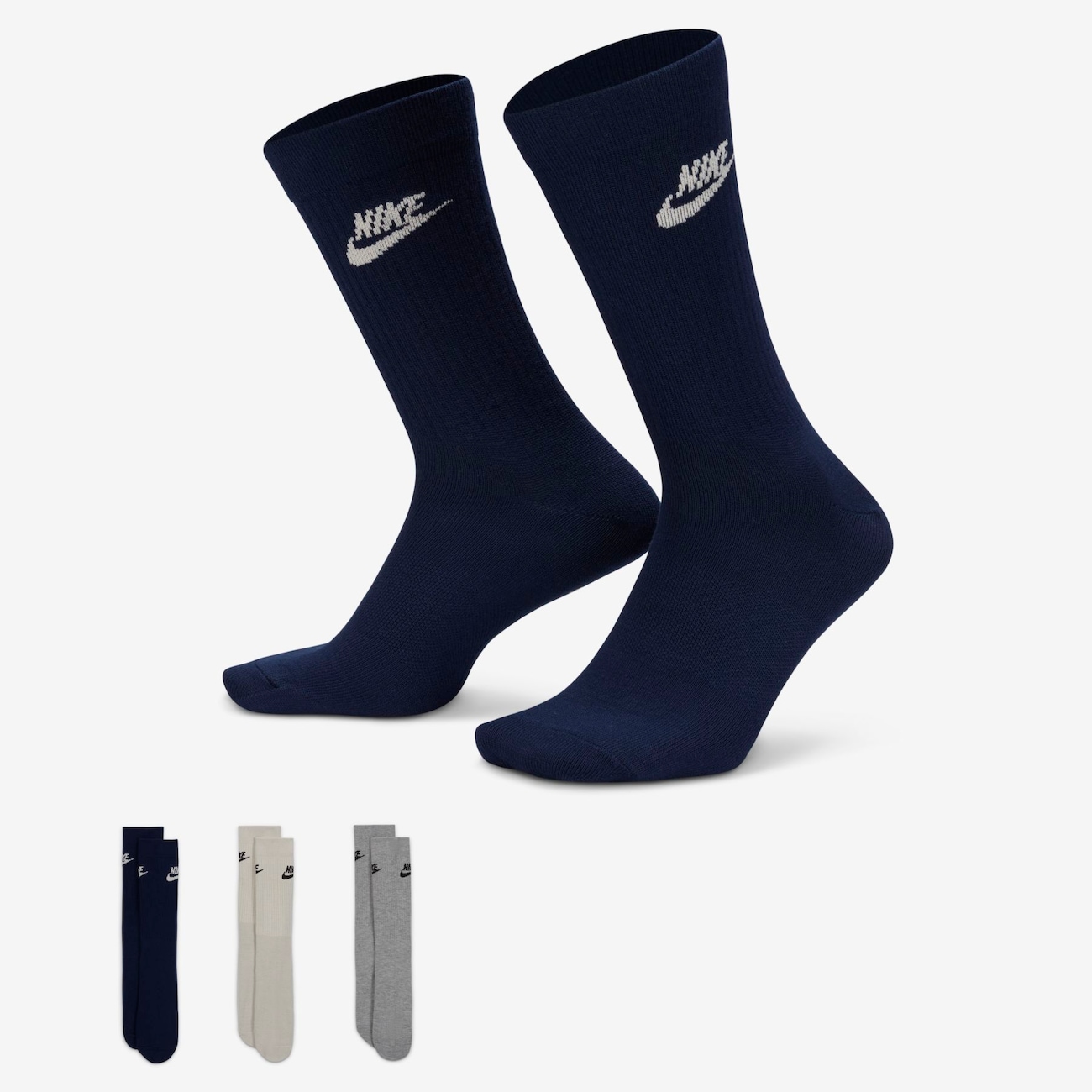 Meias Nike Sportswear Everyday Essential (3 Pares) Unissex