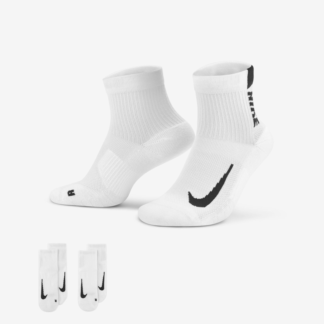 Meia Nike Multiplier (2 Pares) Unissex