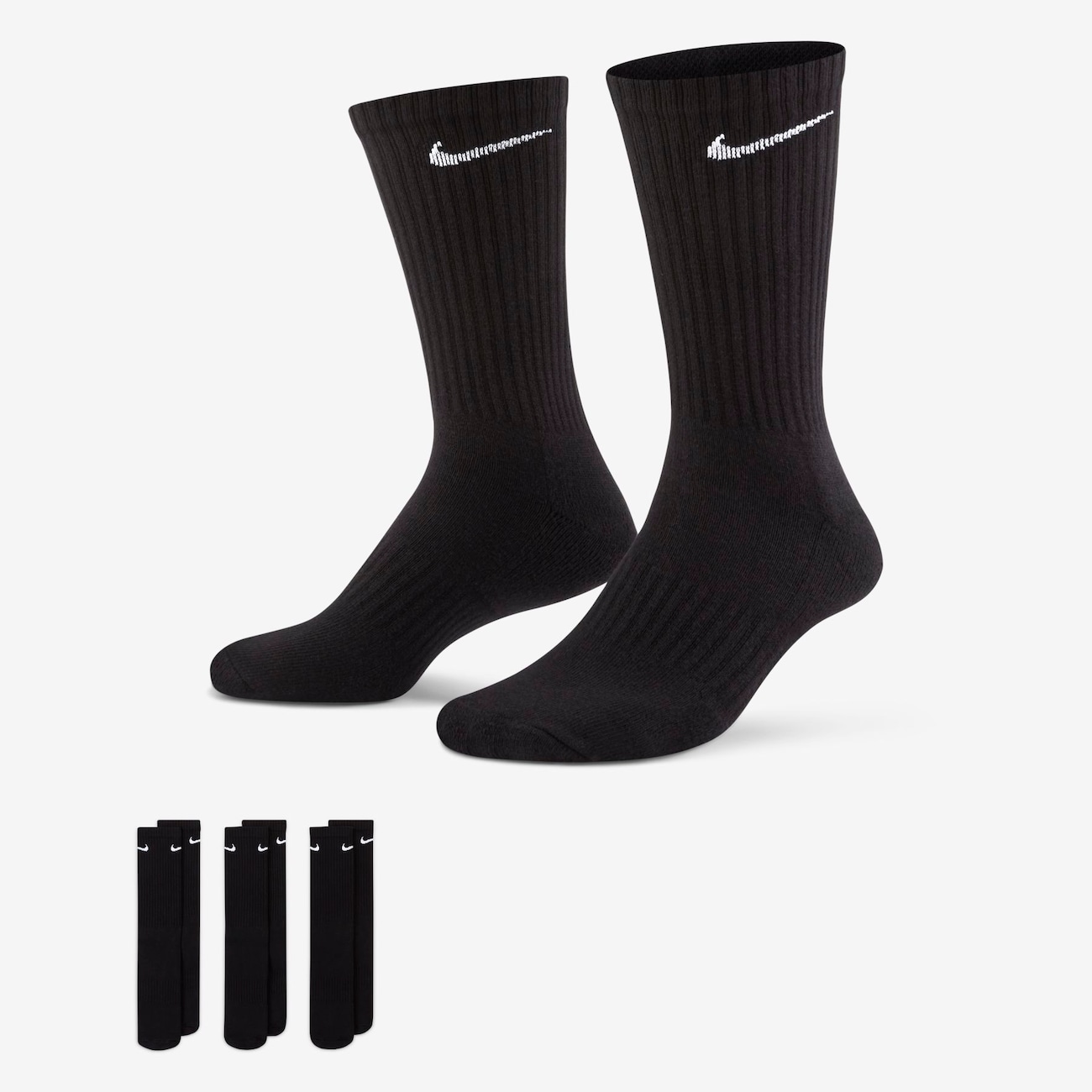 Meia Nike Everyday Cushioned (3 Pares) Unissex