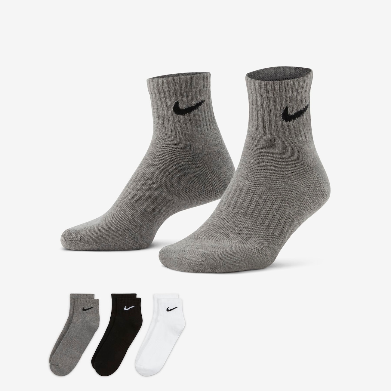 Meia Nike Everyday Cushion (3 pares) Unissex