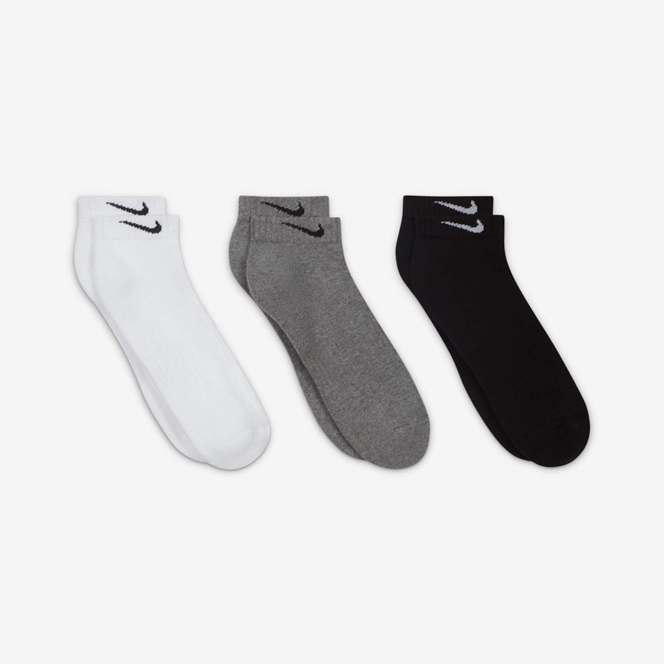 Meia Nike Everyday Cushioned (3 Pares) Unissex - Foto 3