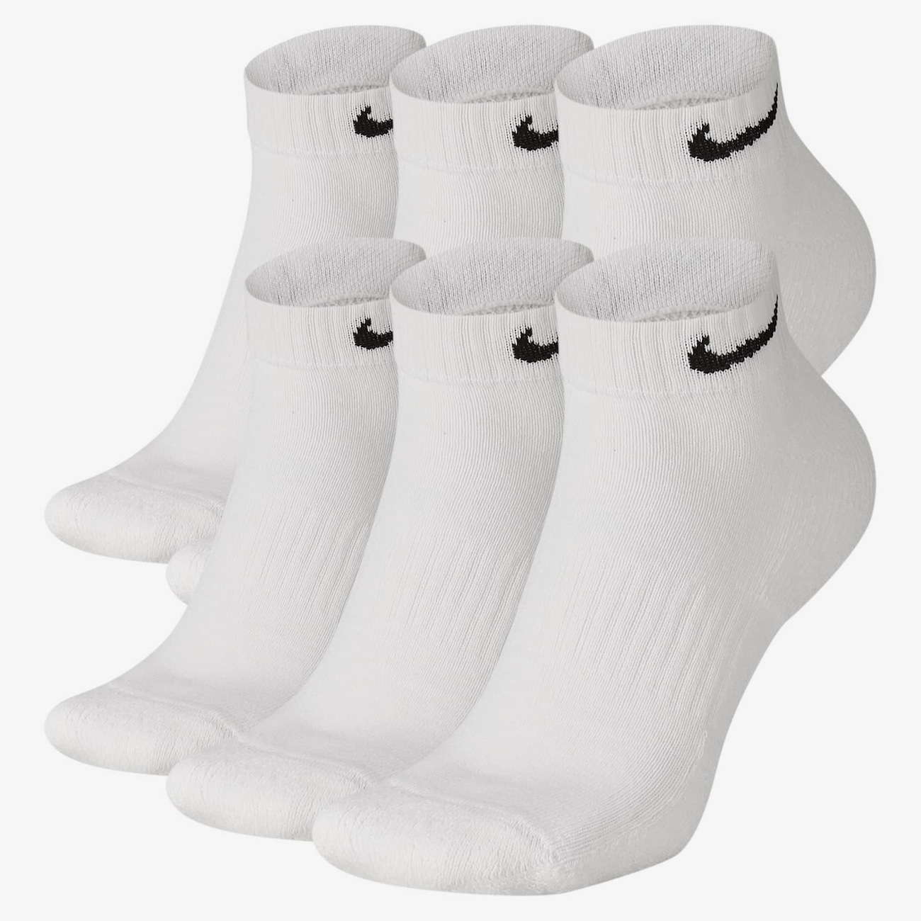Meia Nike Everyday Cushioned (6 pares) Unissex - Foto 1