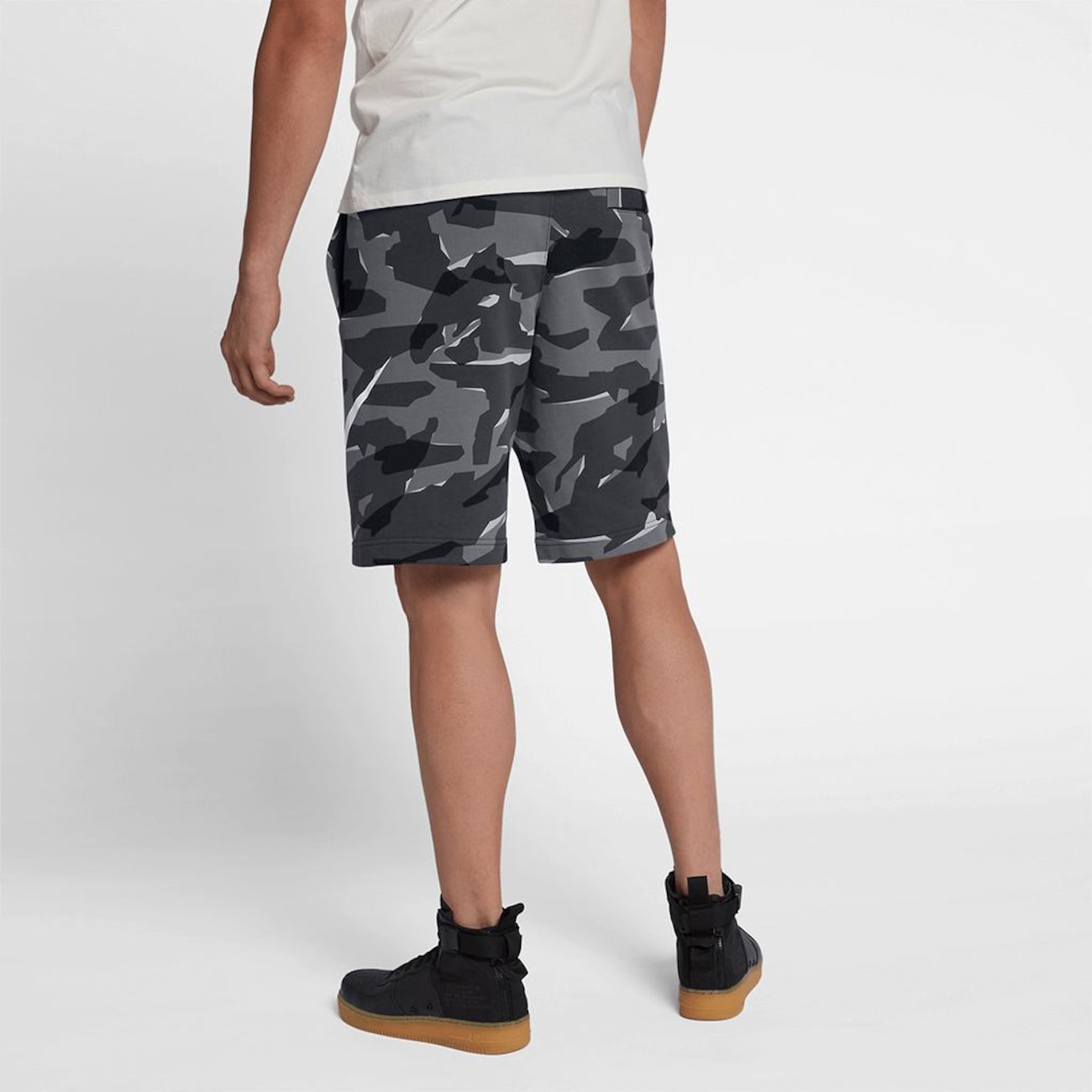 Nike grey sales camo shorts