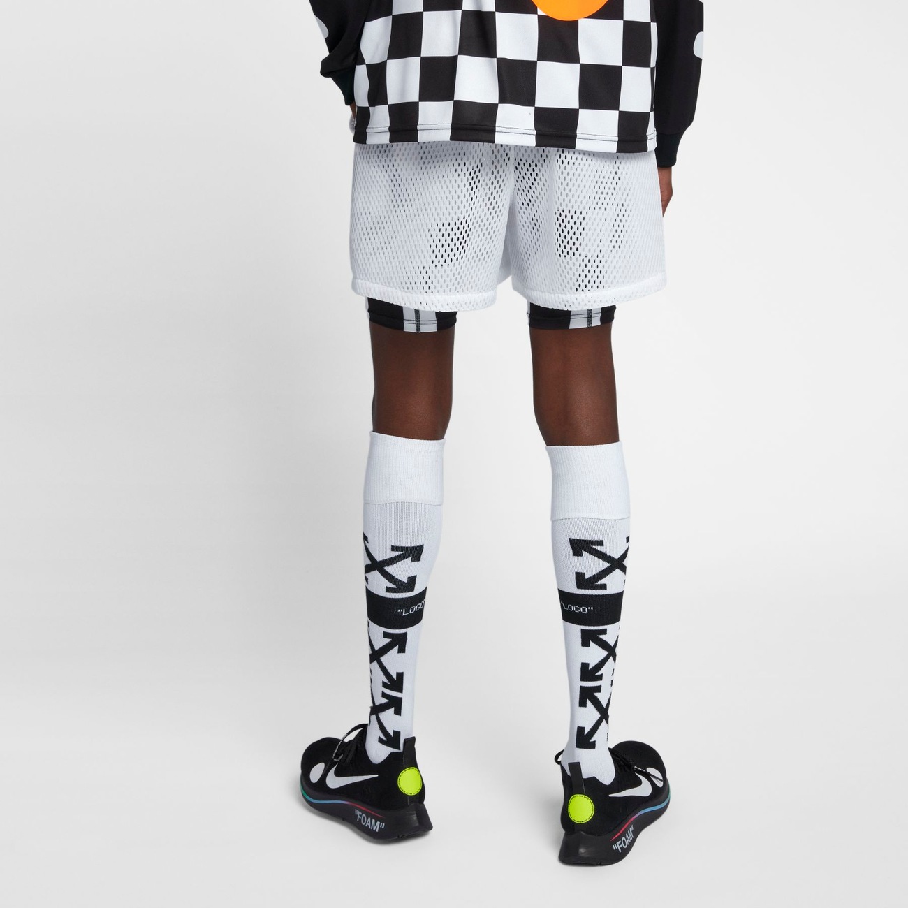 Nike off cheap white soccer shorts