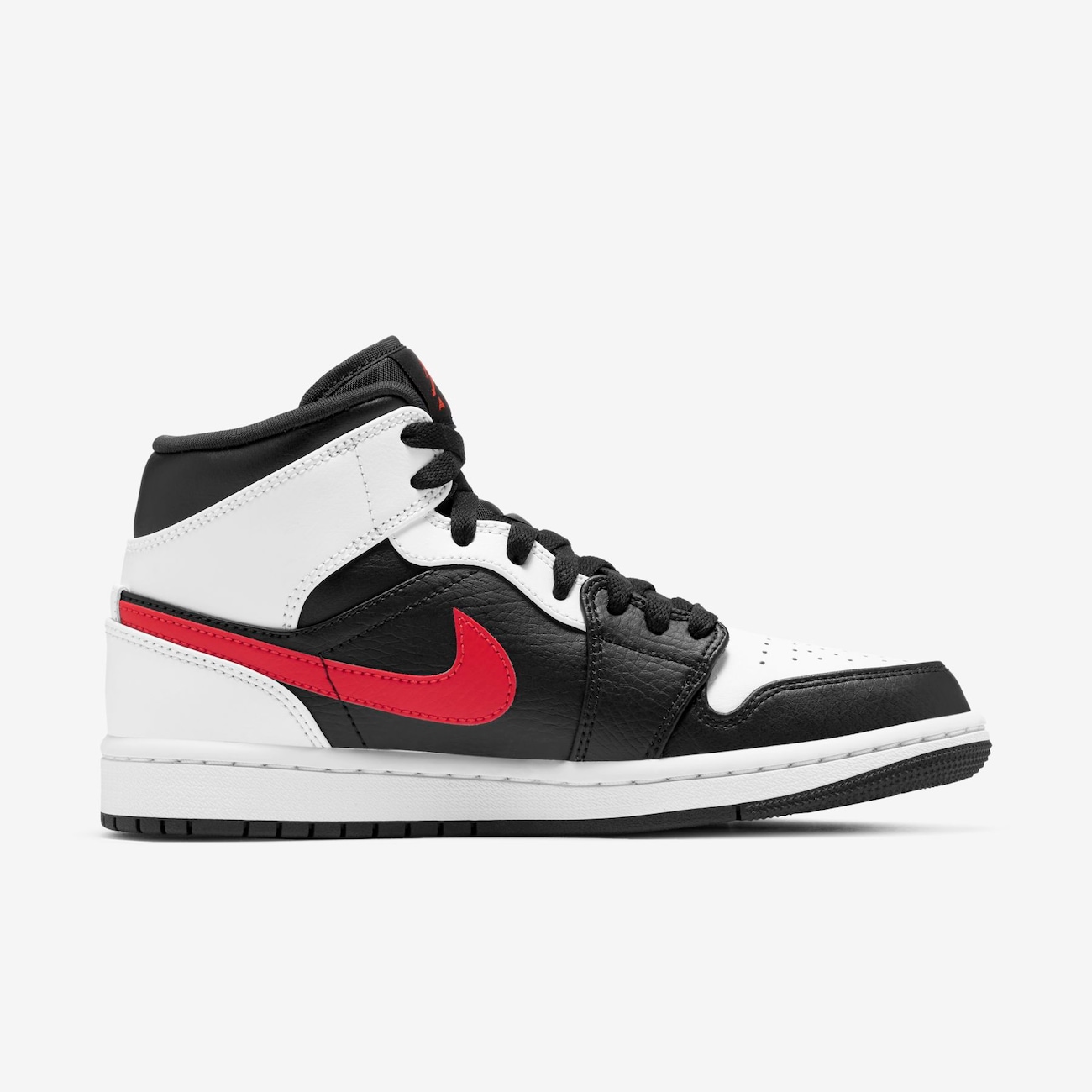 シューズ(女性用) NIKE AIR JORDAN 1 MID BLACK/CHILE Air Jordan 1 Mid Black/White/Chile Red - Nike