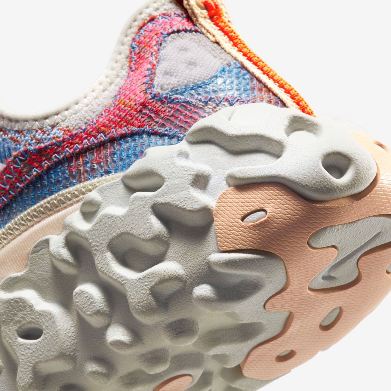 ispa overreact flyknit light bone on feet