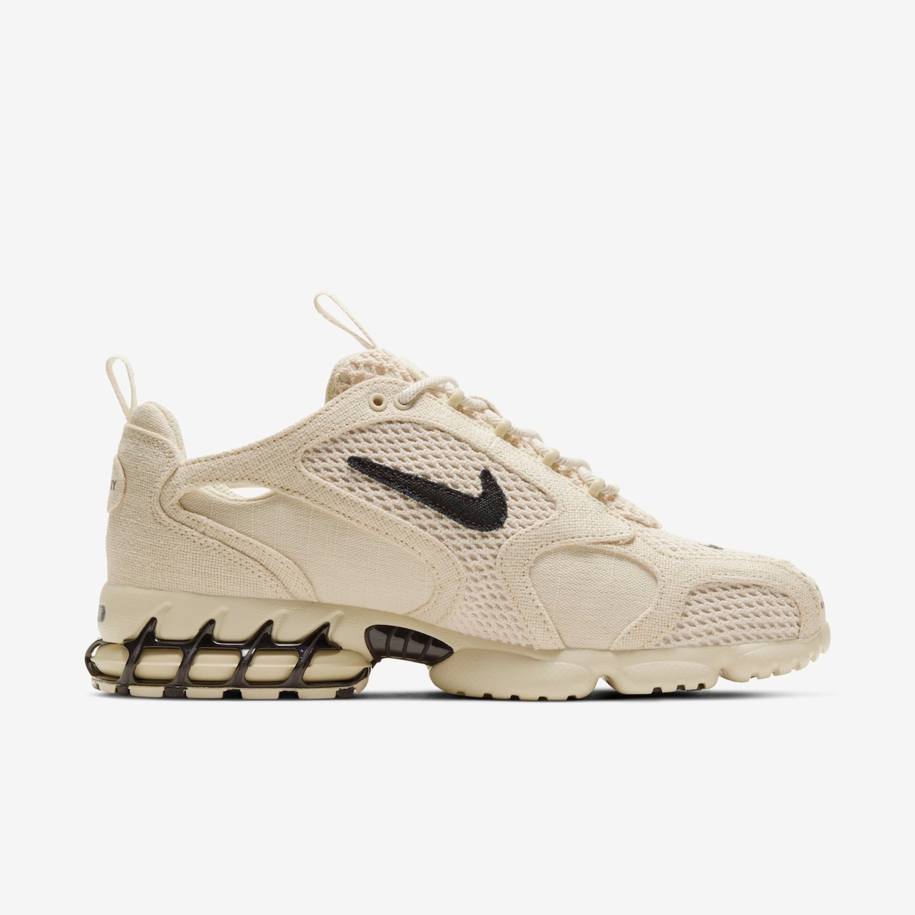 Nike x Stussy Air Zoom Spiridon Cage 2 Fossil/Black - Nike