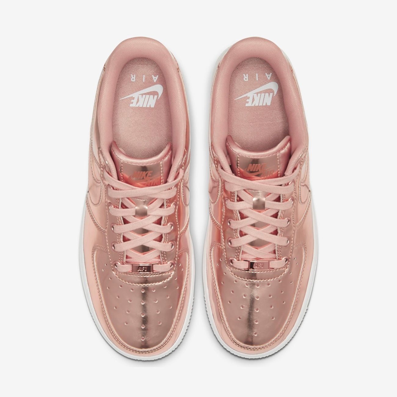 W AIR FORCE 1 SP MTLC RED BRONZE/ROSE GOLD-WHITE - Nike