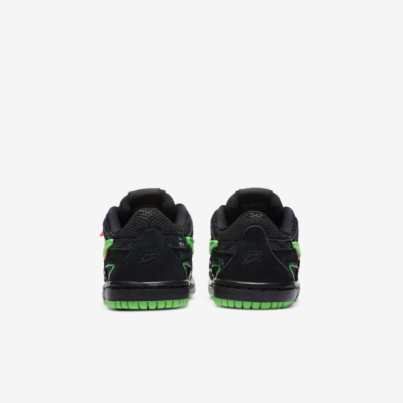 Rubber Dunk x Off-White Infantil TD Green Strike - Nike