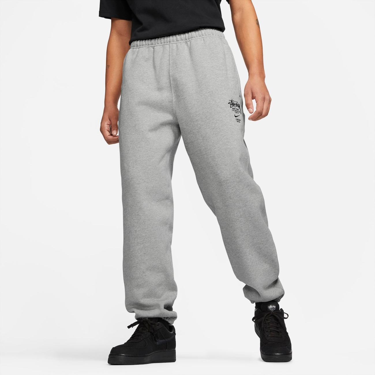 ウェア Stussy x Nike Fleece Pant (25FW) \"Grey Stussy x Nike Fleece Pant (FW25) Grey Heather Men's - FW25 - US