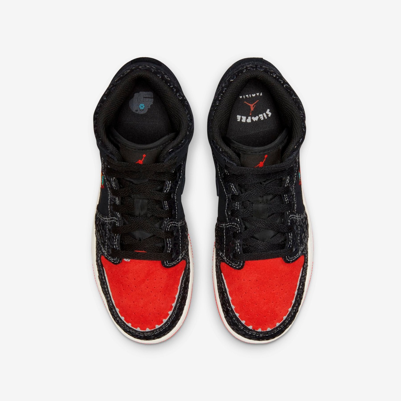 Tênis Air Jordan 1 Mid Infantil (34-38) Siempre Familia - Sneakers