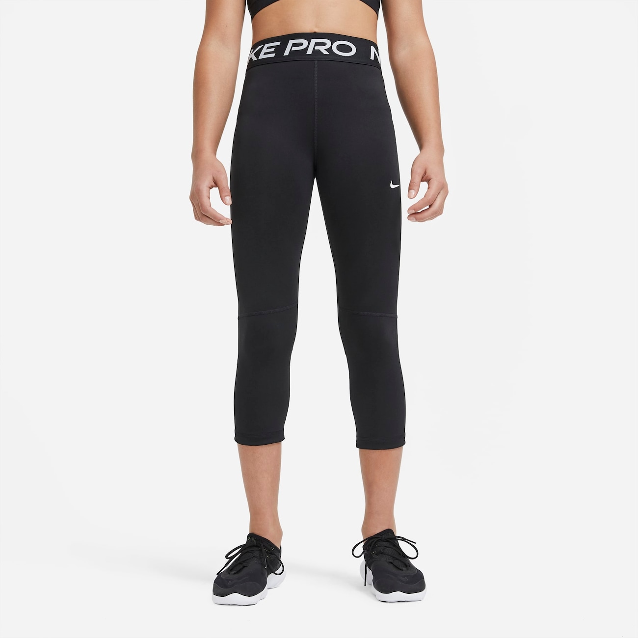Nike Pro Capri-leggings til større børn (piger) - sort