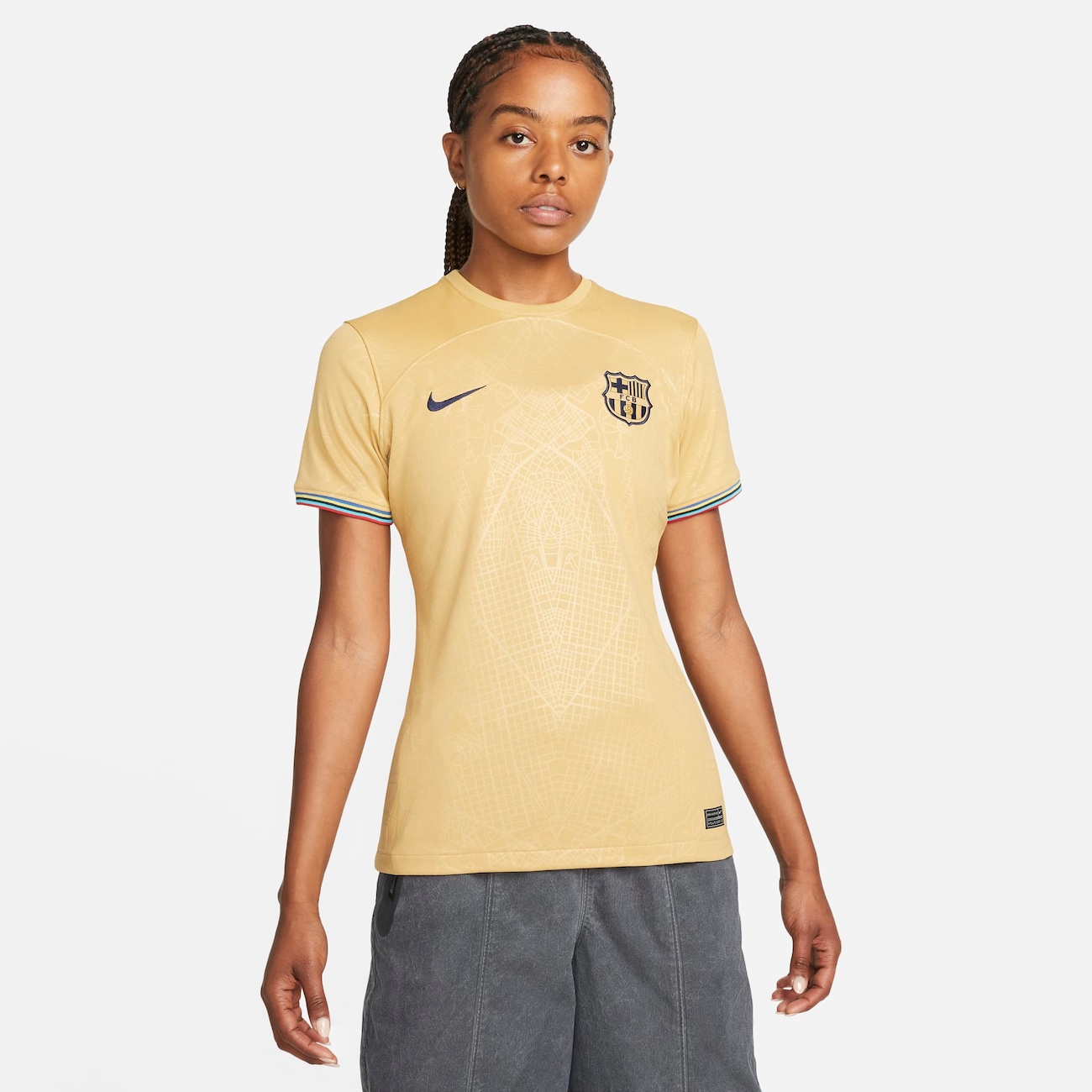 Camisa Nike Barcelona II 2022/2023 Torcedora Pro Feminina