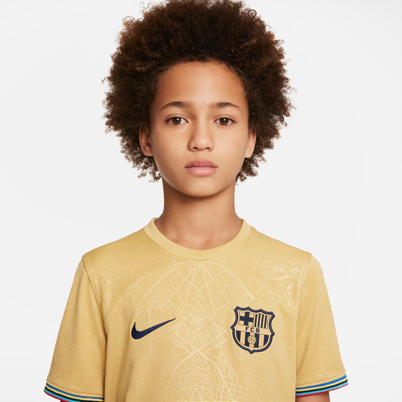 Camisa Nike Barcelona II 2022/2023 Torcedor Pro Infantil - Foto 3