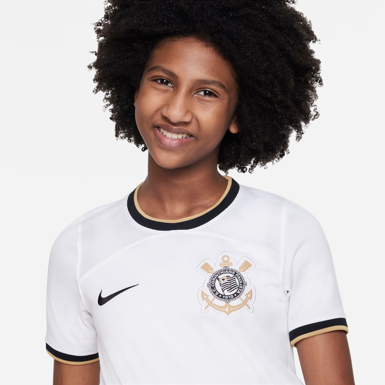 Camisa Nike Corinthians I 2022/23 Torcedor Pro Infantil - Foto 3