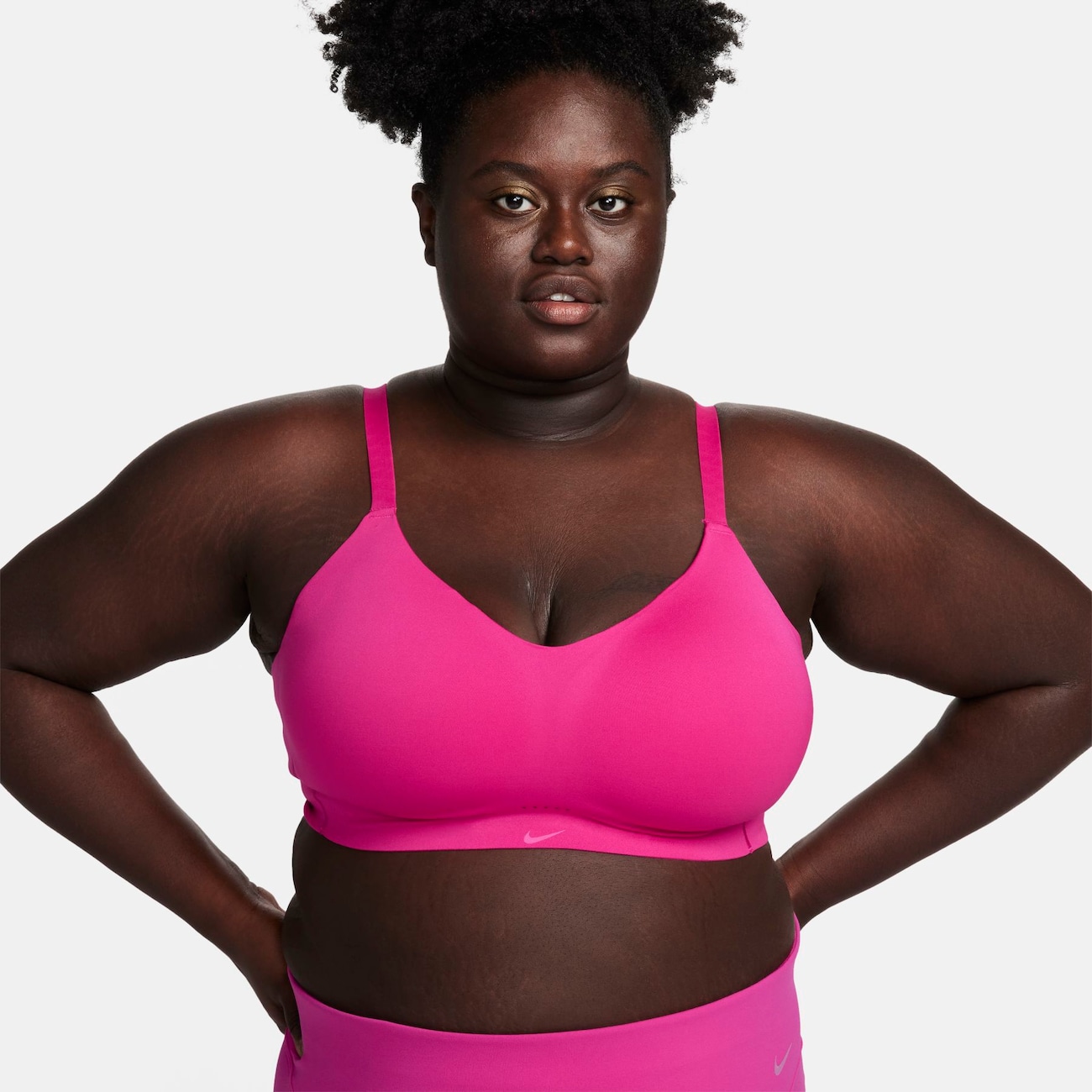 Nike Alate Minimalist-sports-bh med let støtte og indlæg til kvinder - Pink
