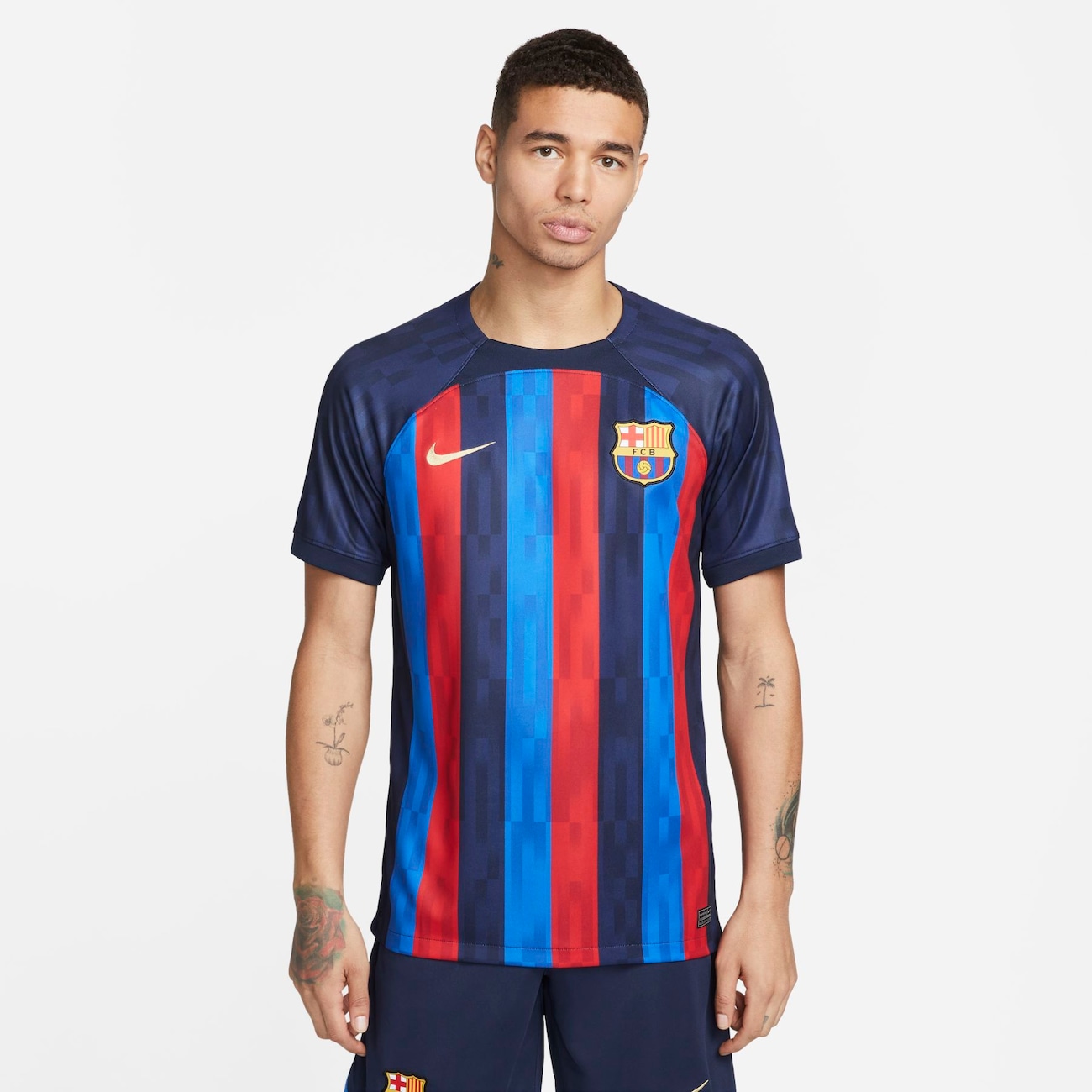Camisa Nike Barcelona I 2022/23 Torcedor Masculina - Foto 1