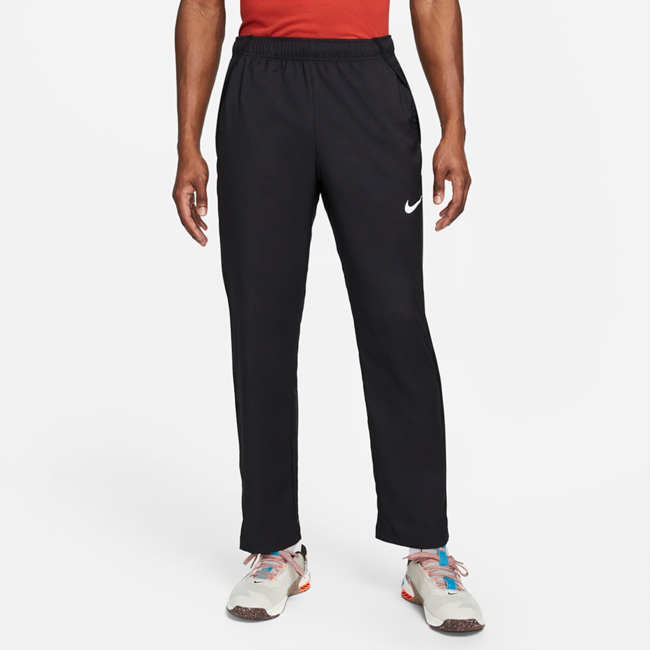 Vævede Nike Dri-FIT-holdtræningsbukser til mænd - sort