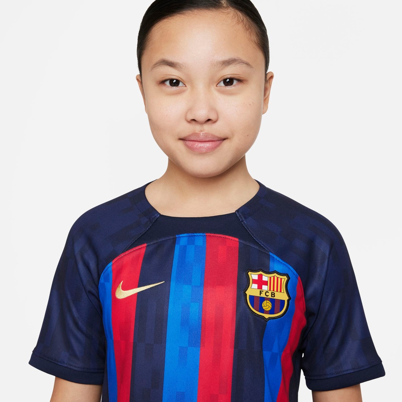 Camisa Nike Barcelona I 2022/2023 Torcedor Infantil - Foto 3