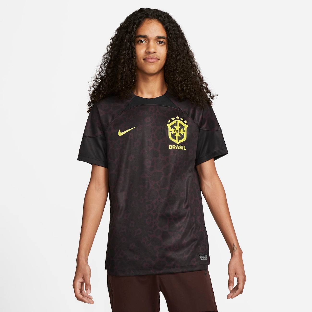 Camisa de Goleiro do Brasil Nike Preta Torcedor Pro 22/23 - Masculina - Faz  a Boa!