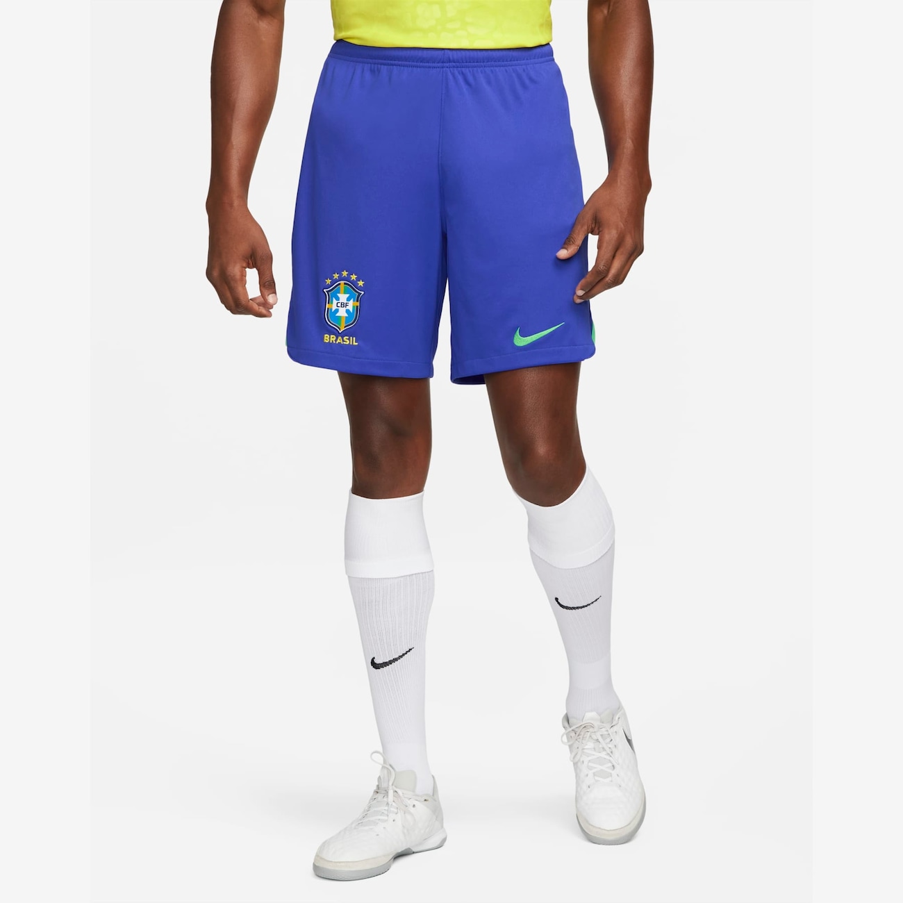 Primera equipación Stadium Brasil 2022/23 Pantalón corto de fútbol Nike Dri-FIT - Hombre - Azul
