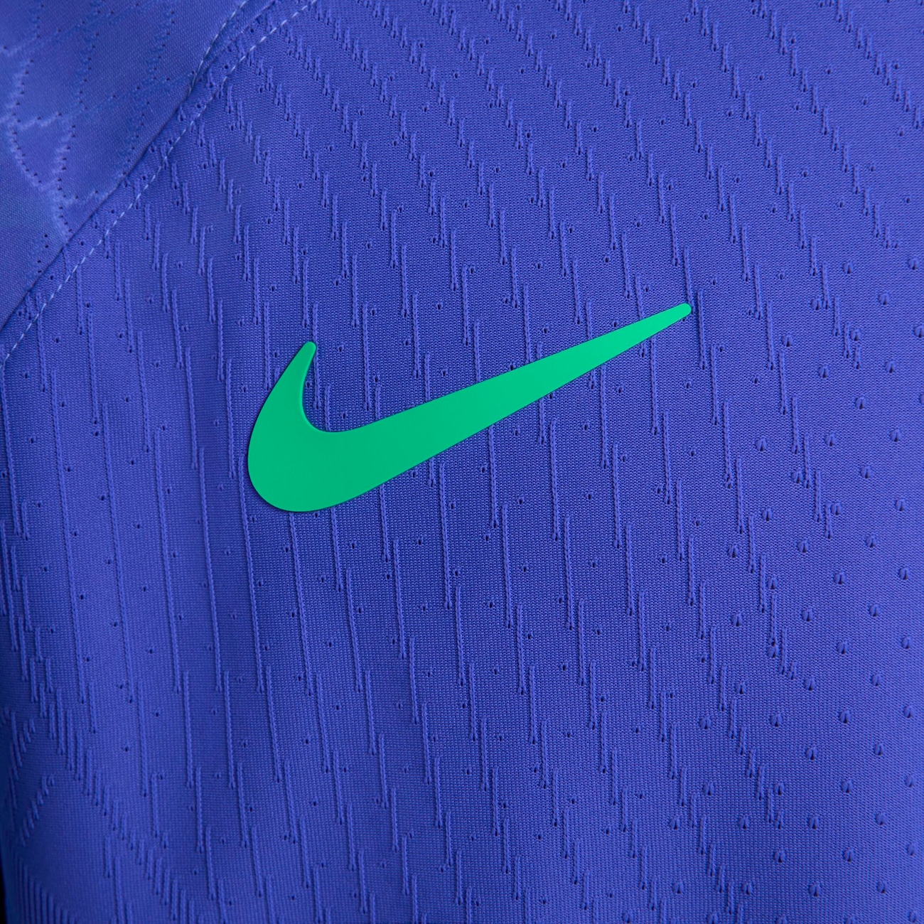 Camiseta Nike Brasil Vaporknit Suplente Azul 2022 2023 Qatar Match