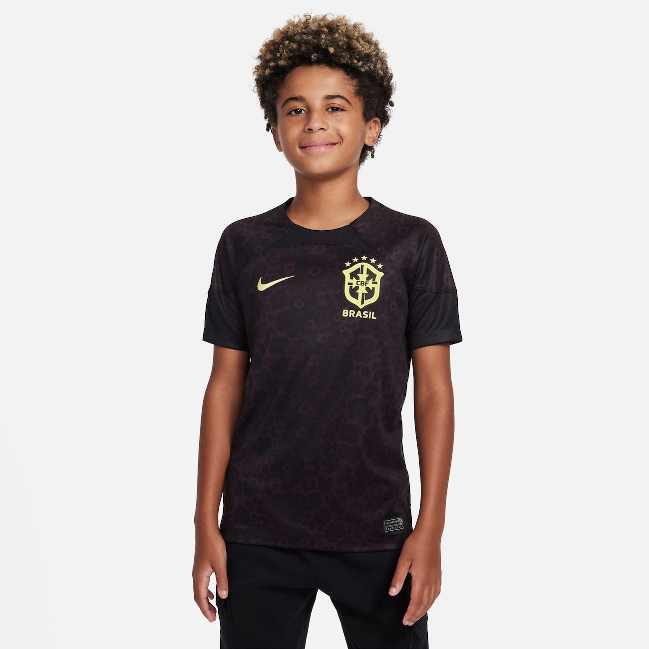 Camisa de Goleiro Nike Brasil 2022/23 Torcedor Pro Infantil