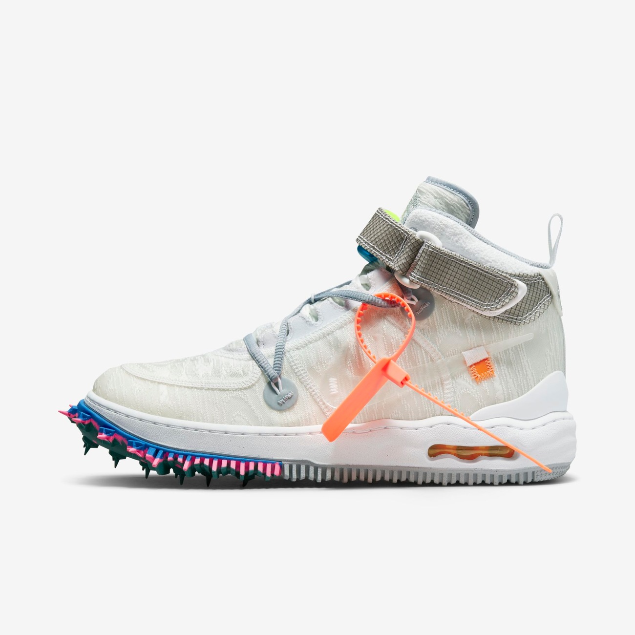 Off-White × Nike Air Force 1 Mid SP LTHR Tênis Nike Air Force 1 Mid x Off-White - Nike