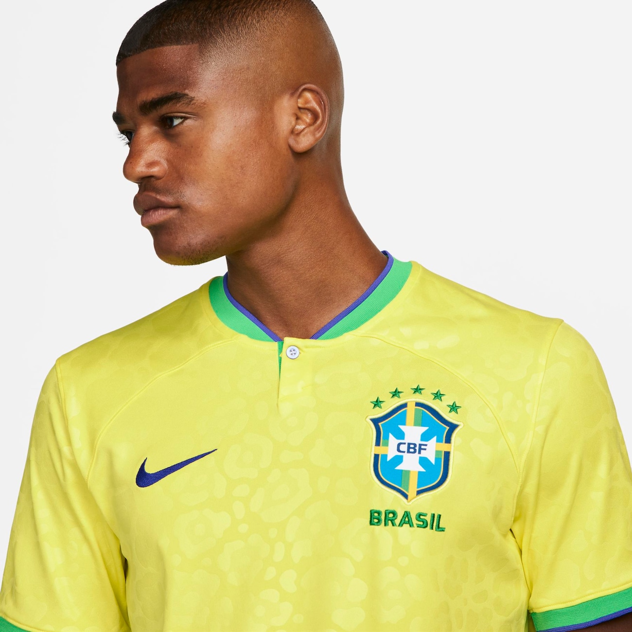 Camisa Nike Brasil I 22/23 Torcedor Pro Infantil DN1204-740