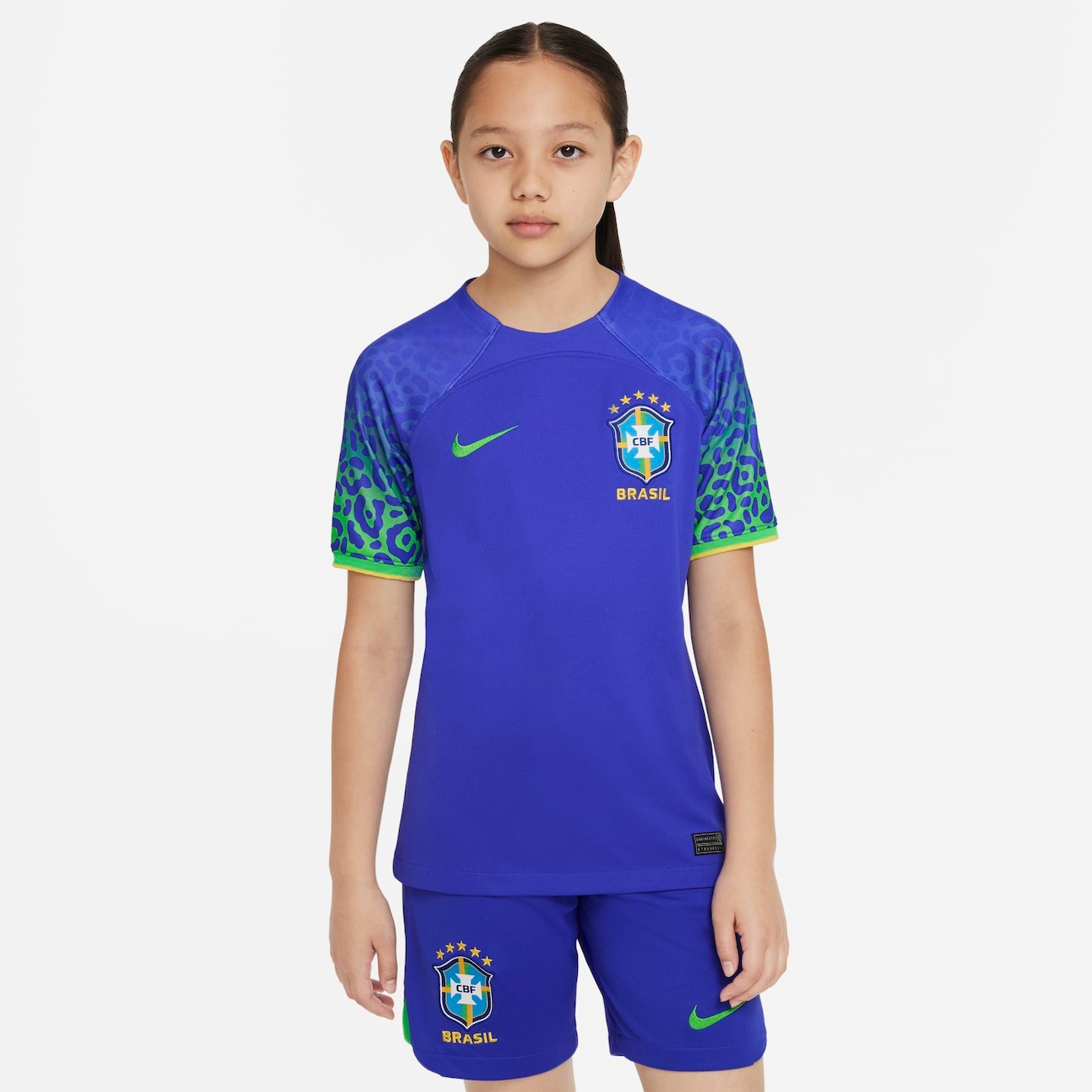 Camisa Nike Brasil II 2022/23 Torcedor Pro Infantil - Escorrega o Preço