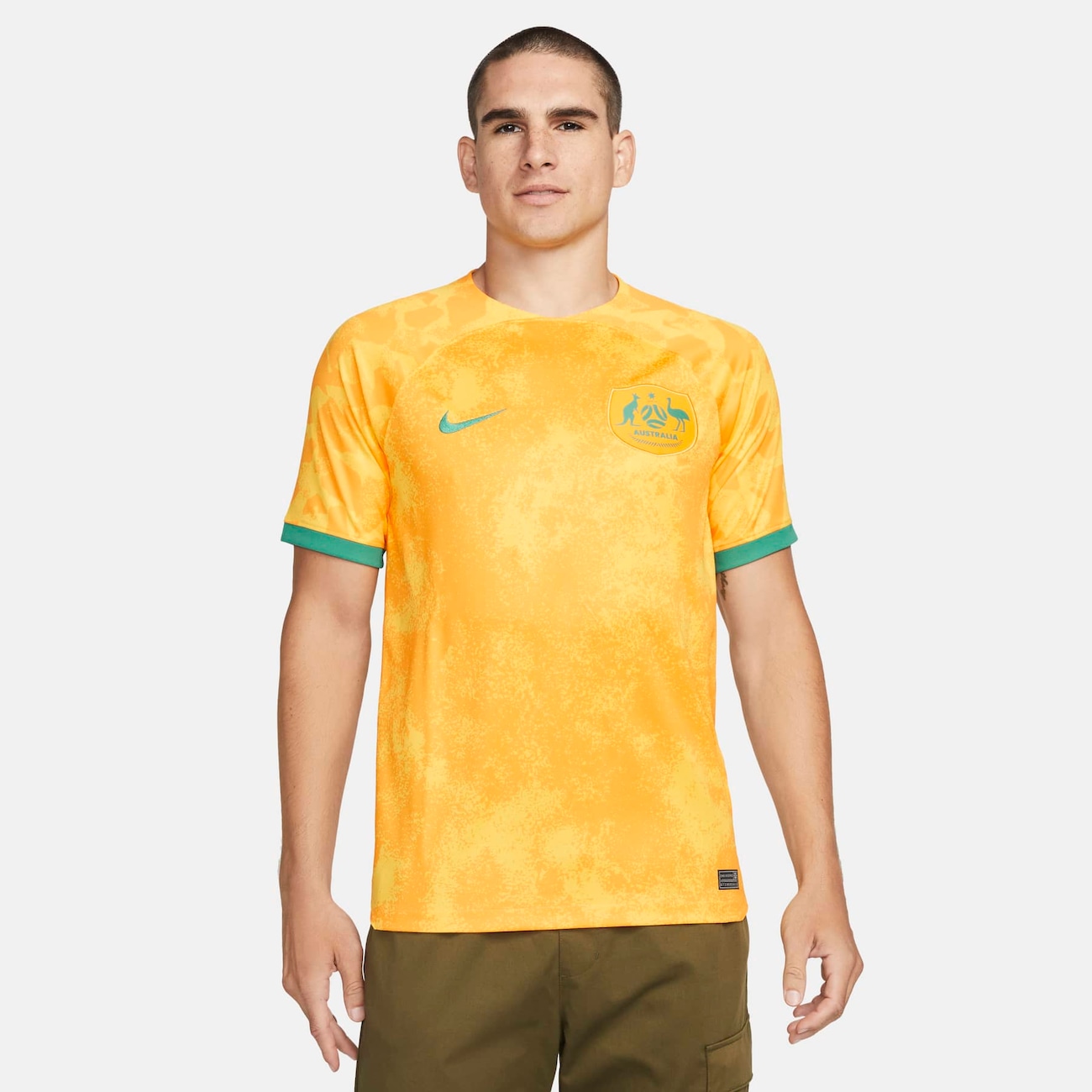 Camisa Nike Austrália I 2022/23 Torcedor Pro Masculina