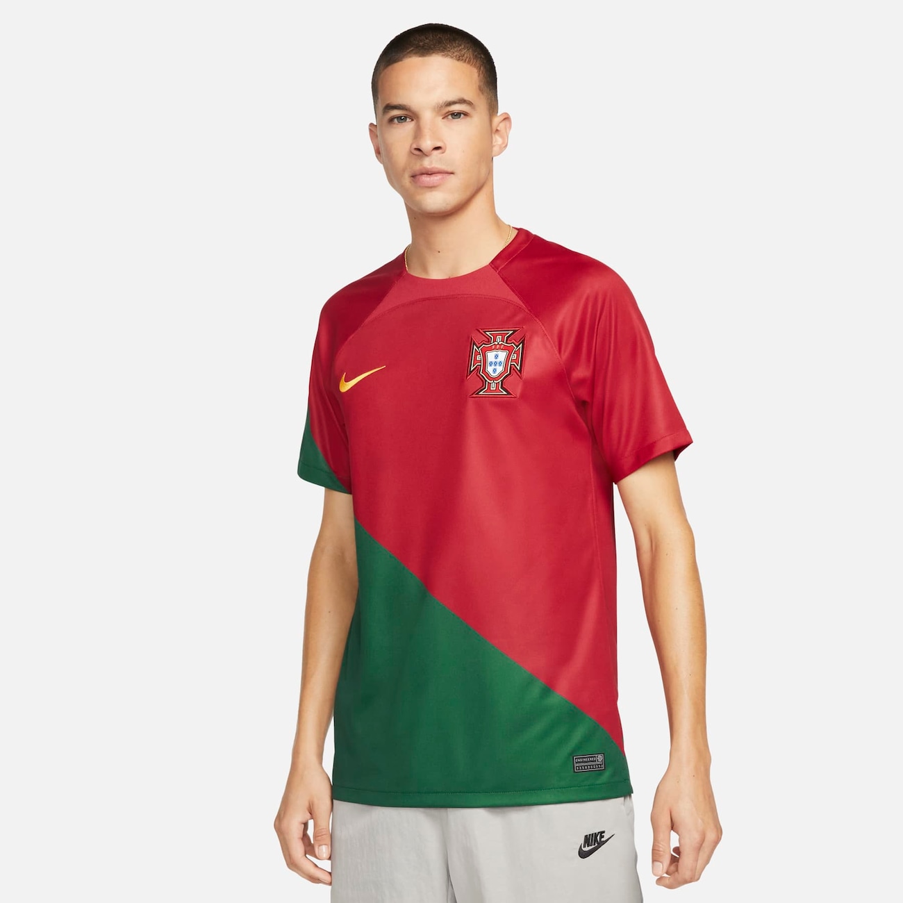 Camisa Portugal Treino 2022 Masculina Preto