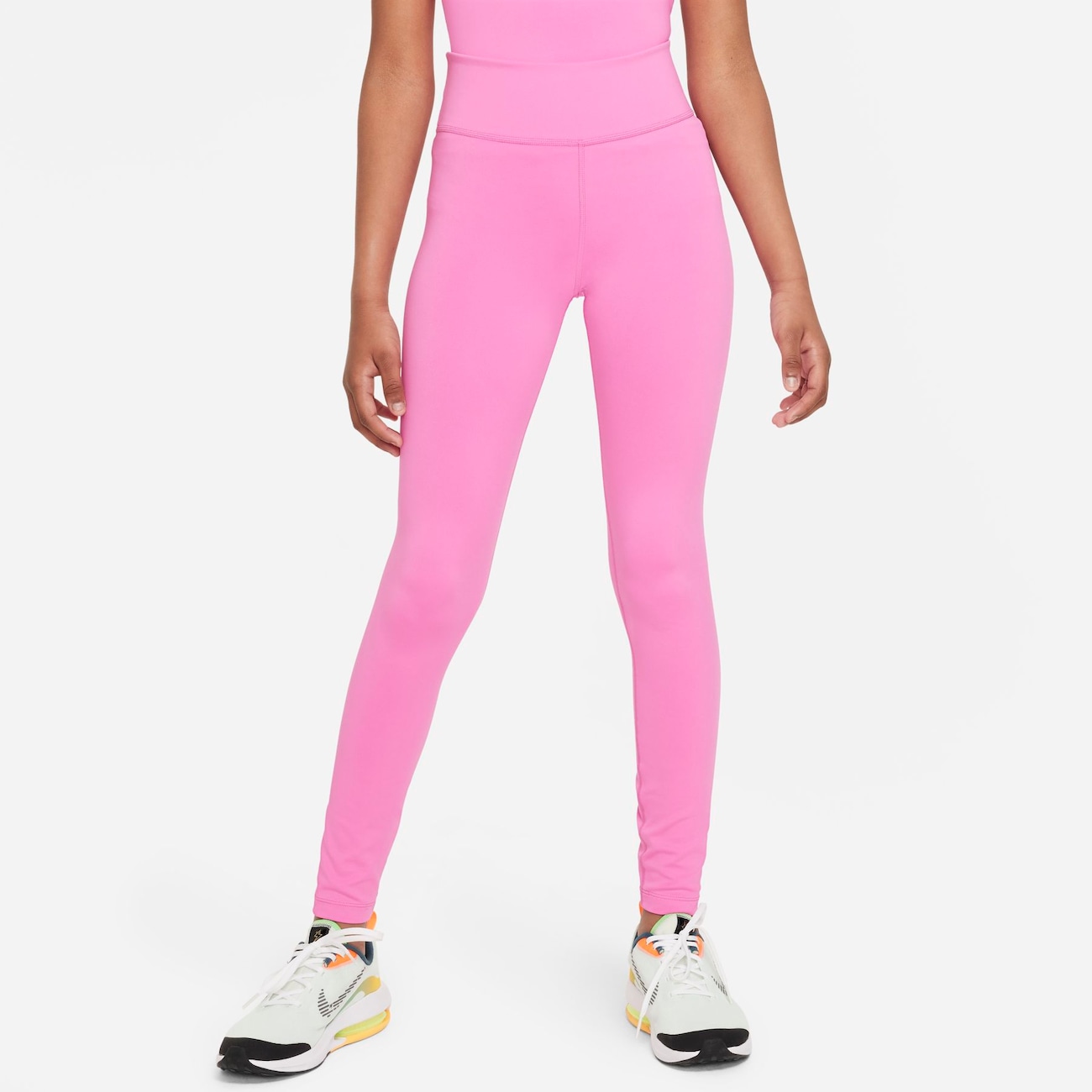 Nike Dri-FIT One-leggings til større børn (piger) - Pink