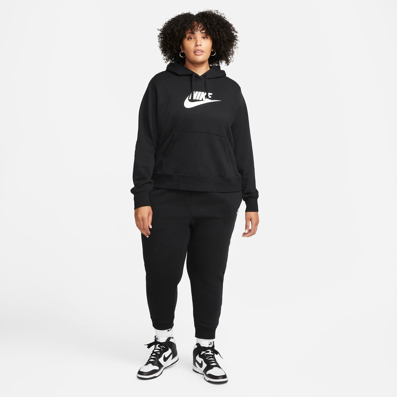 Calça Moletom Nike Sportswear Club Fleece Plus Size Feminina